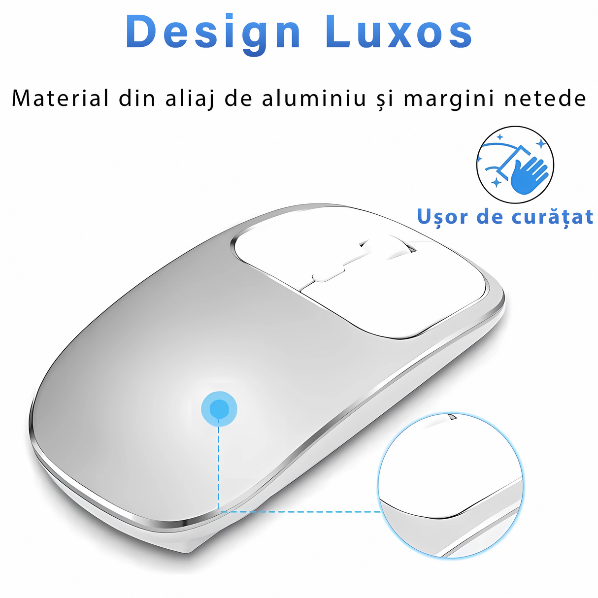 Dual Mouse Bervolo Metal X, Silver