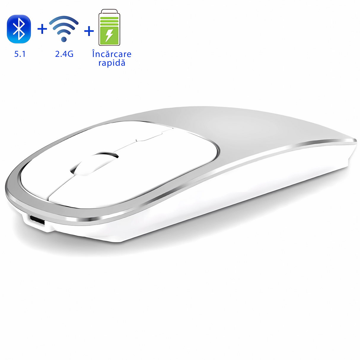 Dual Mouse Bervolo Metal X, Silver