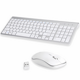 Bervolo Combo Keyboard and Mouse, White