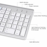 Bervolo Combo Keyboard and Mouse, White