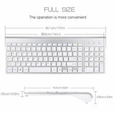 Bervolo Combo Keyboard and Mouse, White