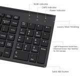 Bervolo Combo Keyboard and Mouse, Black