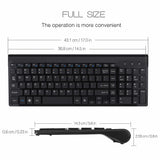 Bervolo Combo Keyboard and Mouse, Black