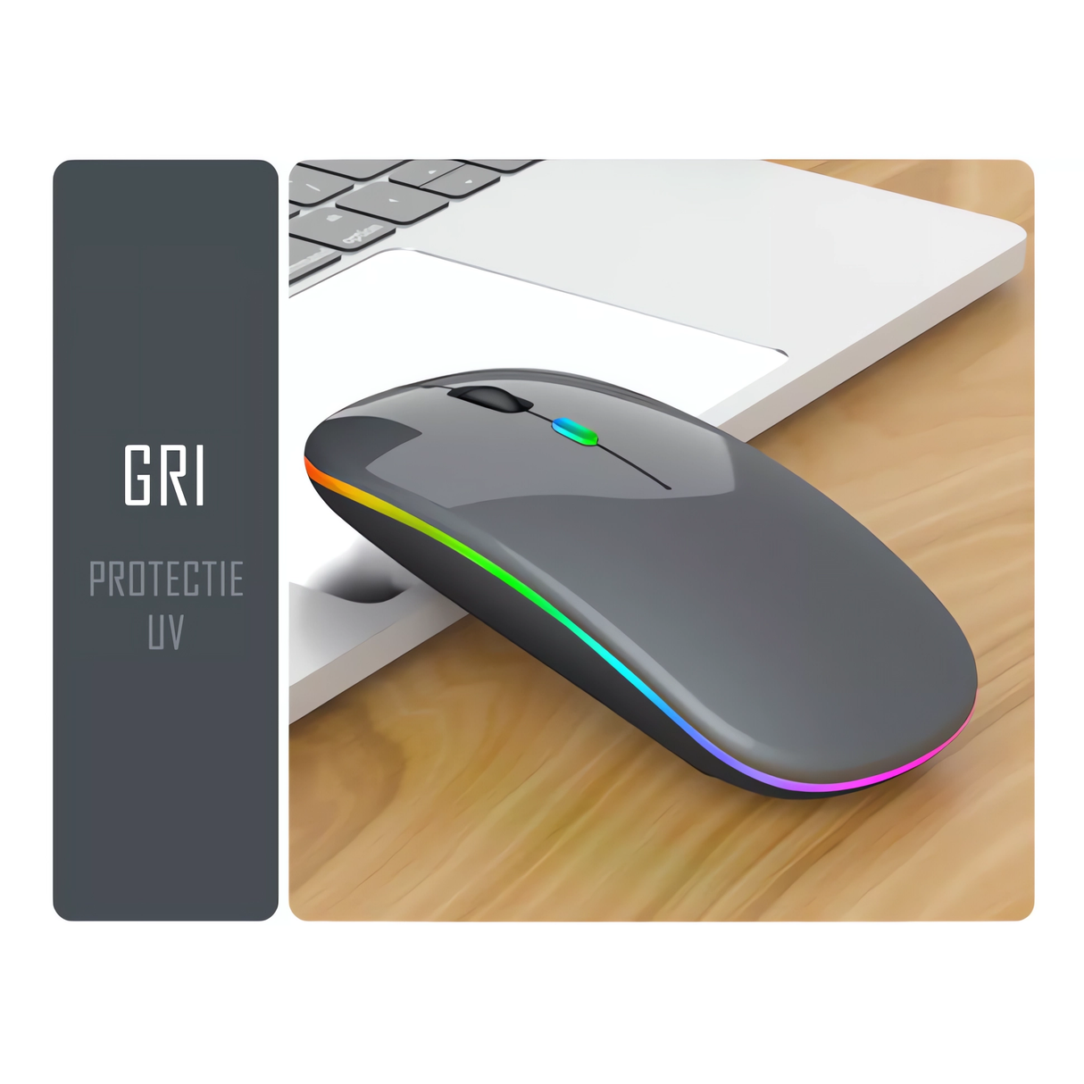 Dual Mouse Bervolo RGB, Space Gray