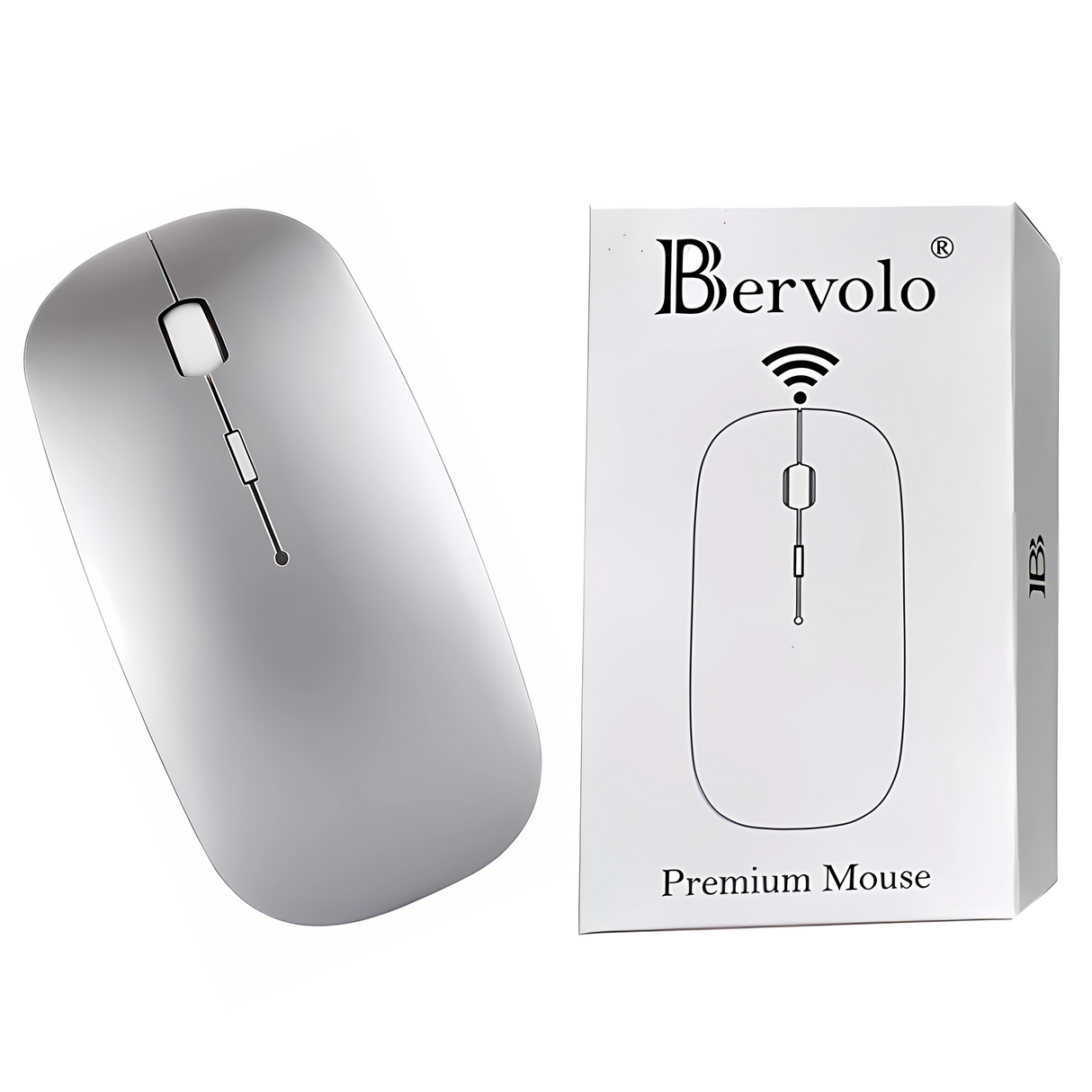 Dual Mouse Bervolo Office, Silver