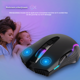 Mouse Jiggler Office Bervolo® – Simulează Mișcarea Cursorului, Nedetectabil, RGB, Plug & Play, Negru