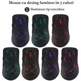 Dual Mouse Bervolo Rainbow Backlight, Black