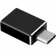 Adaptor Bervolo® USB-C la USB-A 3.0, Fast Charging, Design Premium din Aluminiu, Negru