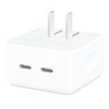 Bervolo® 35W Dual USB-C Wall Charger, Fast Charging PD, Compatible with USA/Canada/Japan, Simultaneous Charging for iPhone, Samsung, Huawei, iPad, Laptops, White