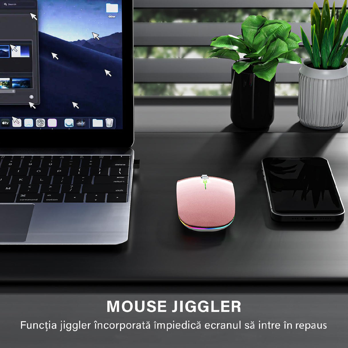 Dual Mouse Bervolo ProX, Jiggler, Rose Gold