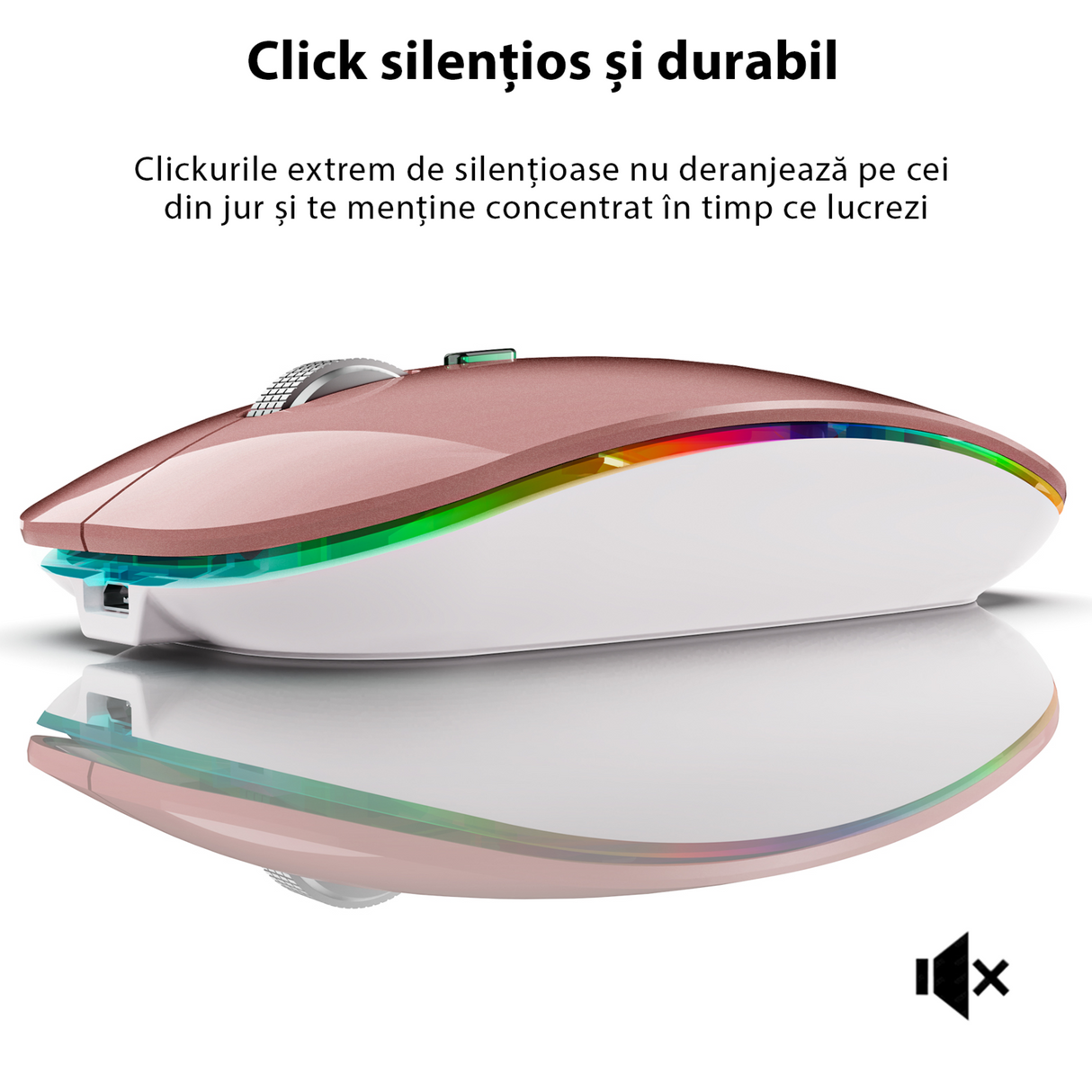 Dual Mouse Bervolo ProX, Jiggler, Rose Gold