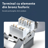 STP CAT 7 Connector Module Shielded Metal Keystone Keystone, No-Tool, Bervolo