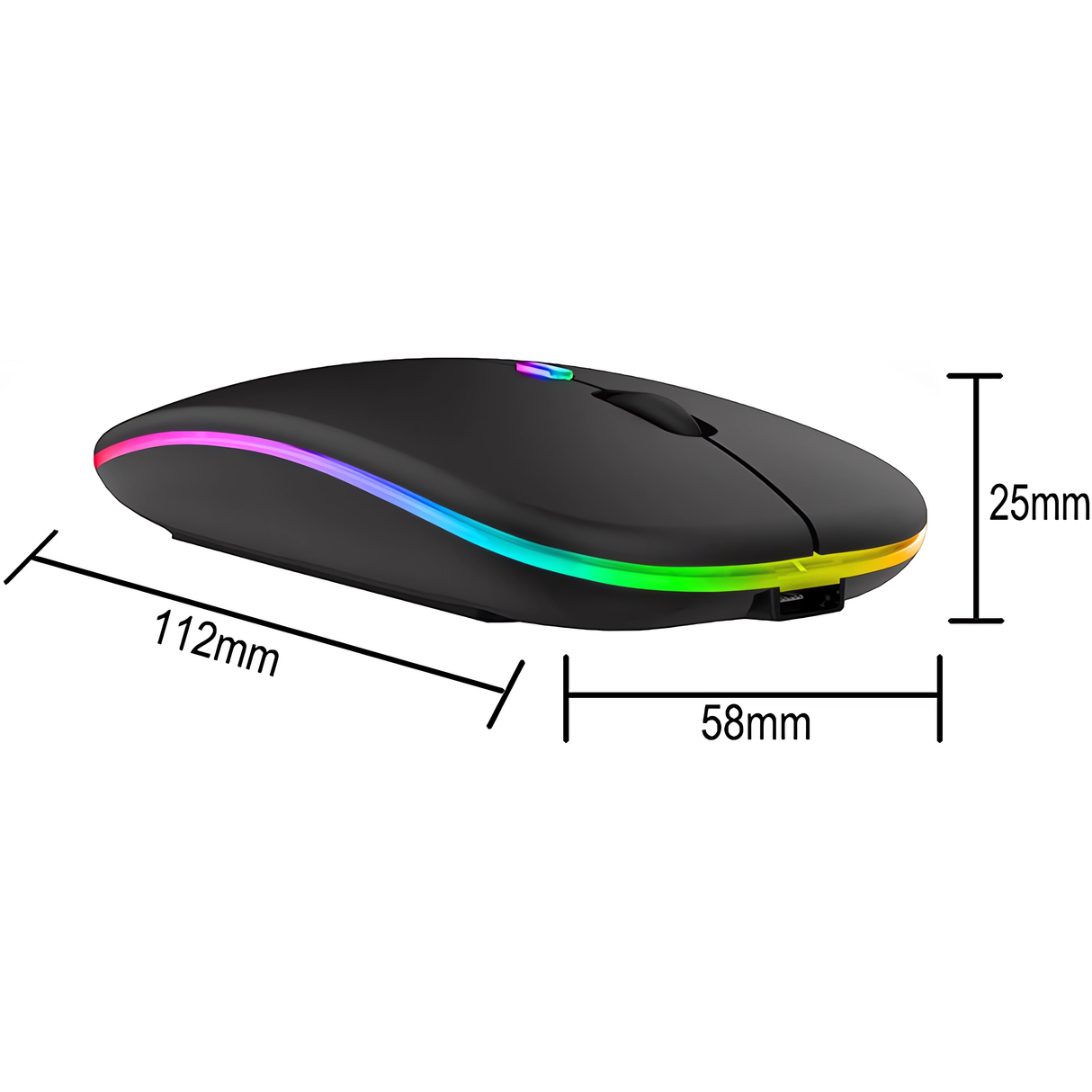 Dual Mouse Bervolo RGB, Black