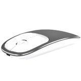 Mouse Dual Wireless Bervolo® Metal X, USB si Bluetooth 5.1, Reincarcabil, Windows, Mac, Android, Baterie 600mAh, DPI Reglabil 800/1200/1600, Albastru
