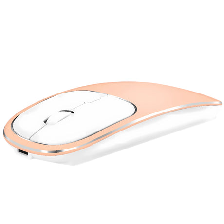 Mouse Dual Wireless Bervolo® Metal X, USB si Bluetooth 5.1, Reincarcabil, Windows, Mac, Android, Baterie 600mAh, DPI Reglabil 800/1200/1600, Albastru