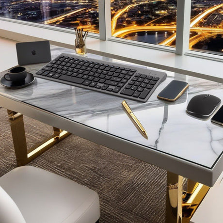 Set Universal Combo Tastatură și Mouse Premium Bervolo®, Wireless 2.4G, Click Scissor Switch, Versiune US, Gri